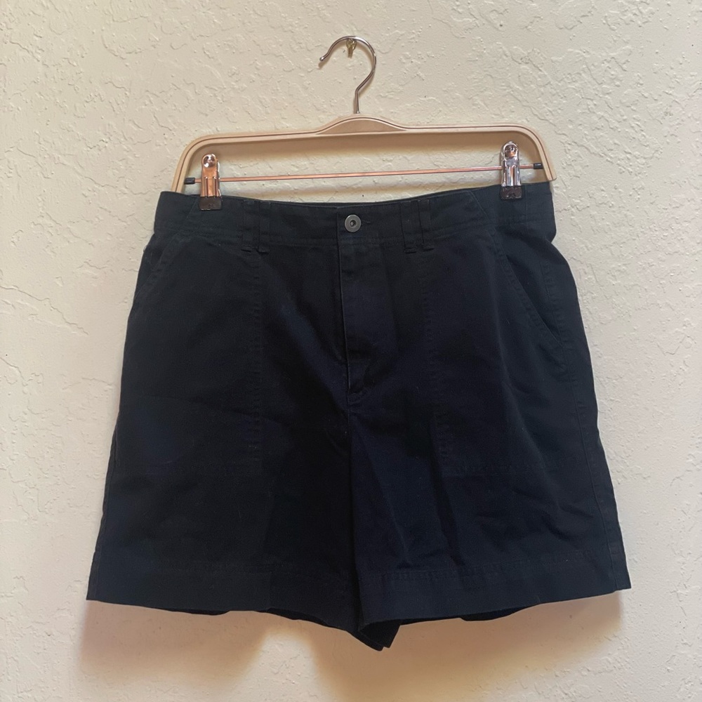 Liz Claiborne Black Button-Up Shorts
